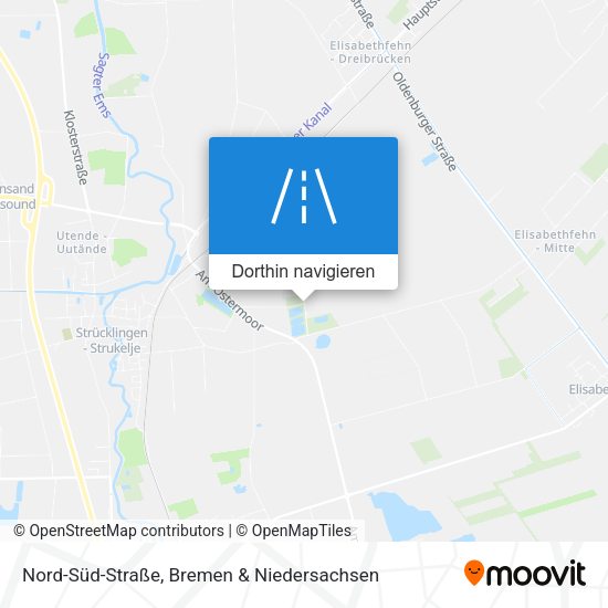 Nord-Süd-Straße Karte