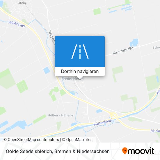 Oolde Seedelsbierich Karte