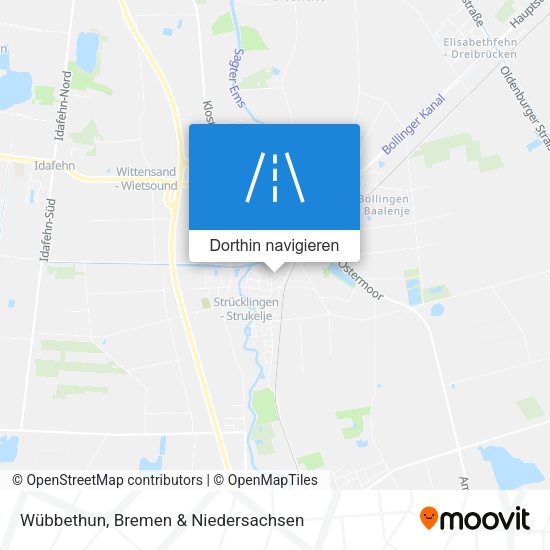 Wübbethun Karte