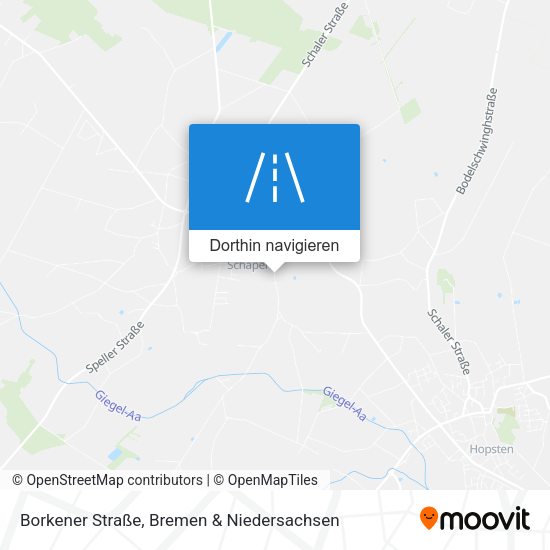 Borkener Straße Karte