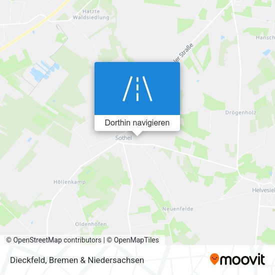 Dieckfeld Karte