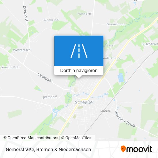 Gerberstraße Karte