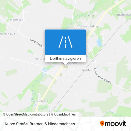 Kurze Straße Karte