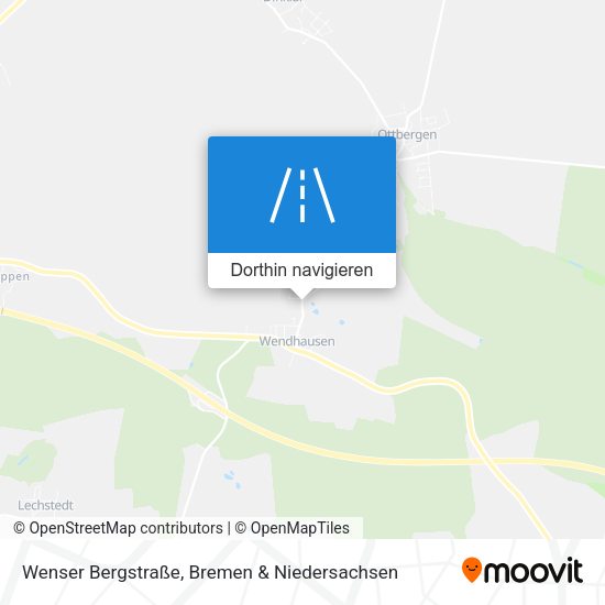 Wenser Bergstraße Karte