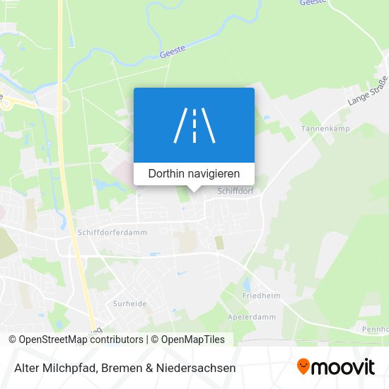 Alter Milchpfad Karte