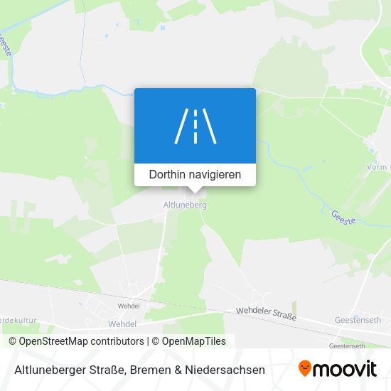 Altluneberger Straße Karte