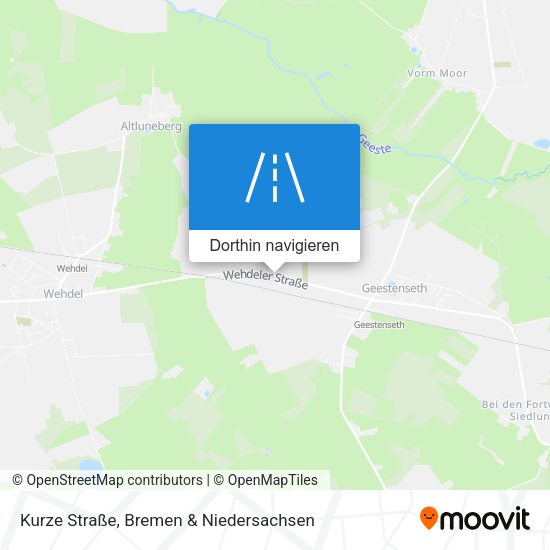 Kurze Straße Karte
