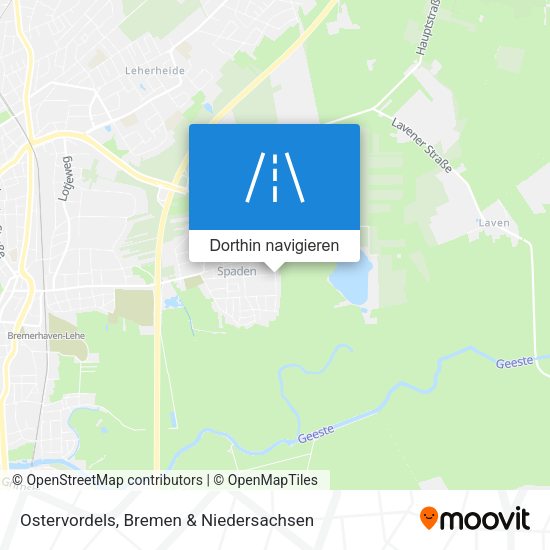 Ostervordels Karte