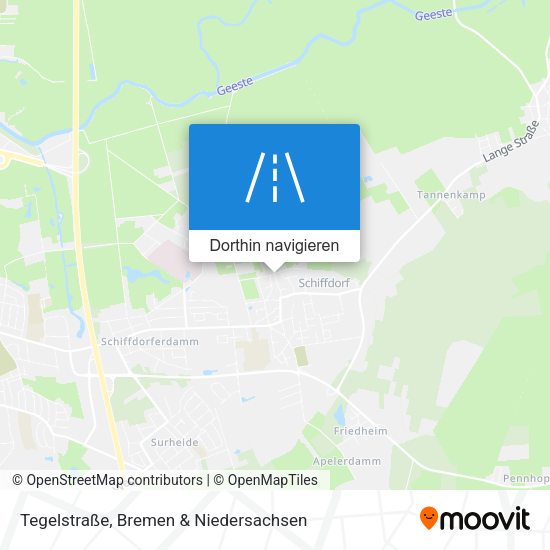 Tegelstraße Karte