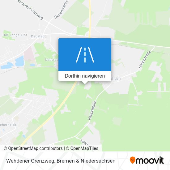 Wehdener Grenzweg Karte