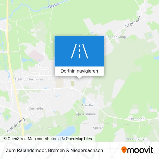 Zum Ralandsmoor Karte