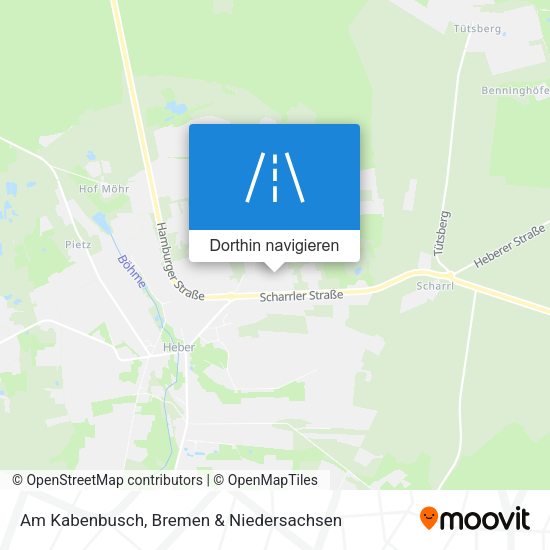 Am Kabenbusch Karte