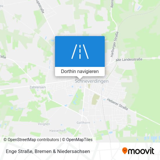 Enge Straße Karte