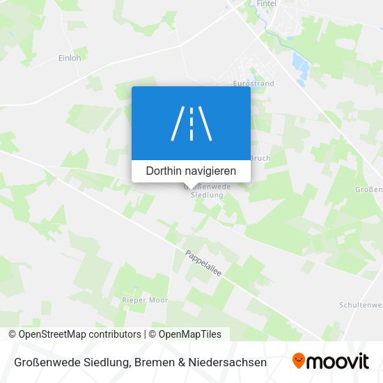 Großenwede Siedlung Karte