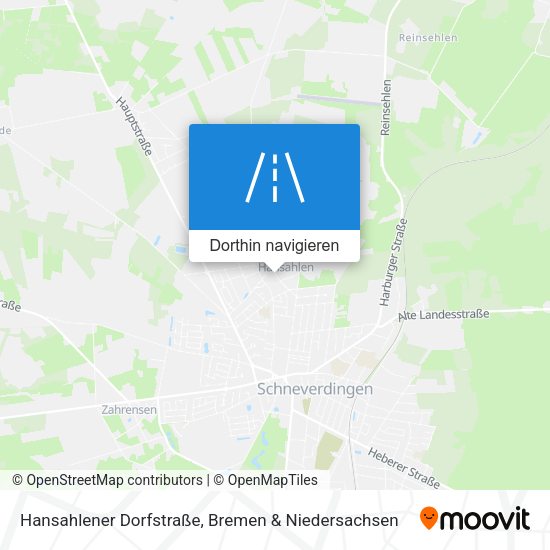 Hansahlener Dorfstraße Karte