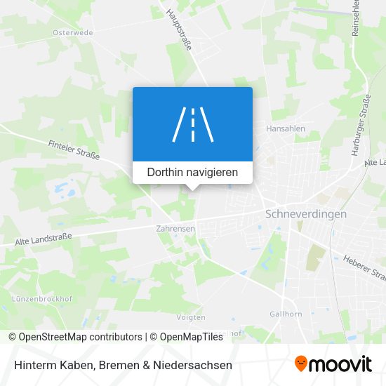 Hinterm Kaben Karte