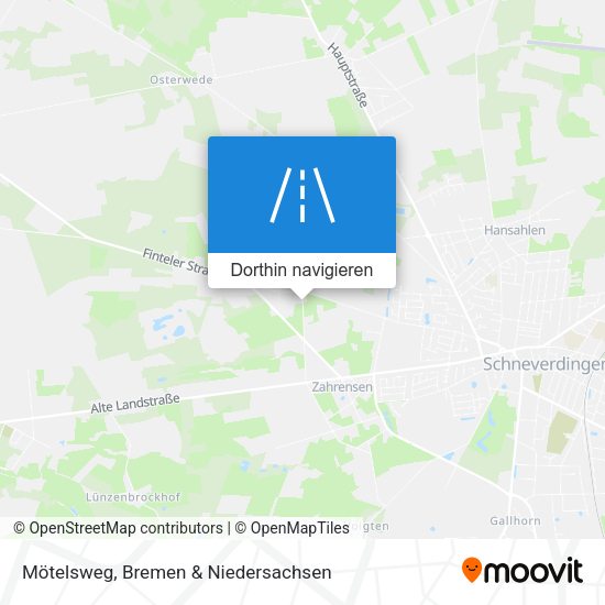 Mötelsweg Karte