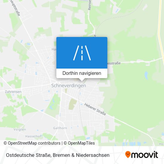 Ostdeutsche Straße Karte