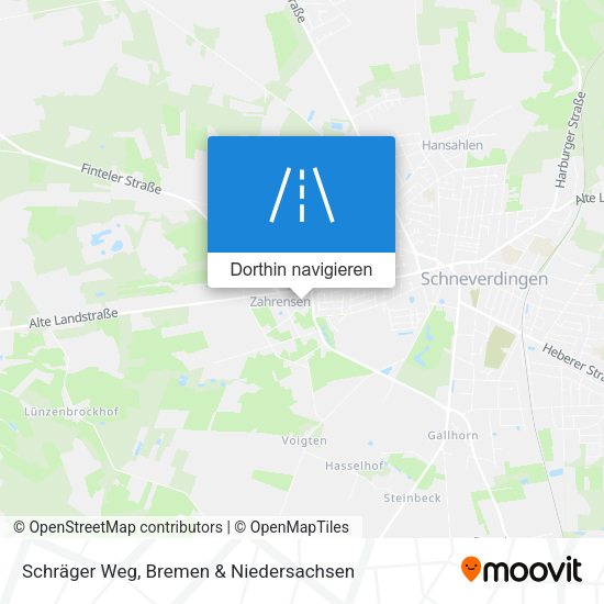 Schräger Weg Karte