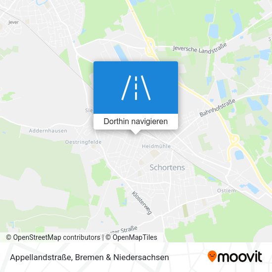 Appellandstraße Karte