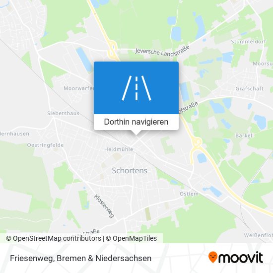 Friesenweg Karte