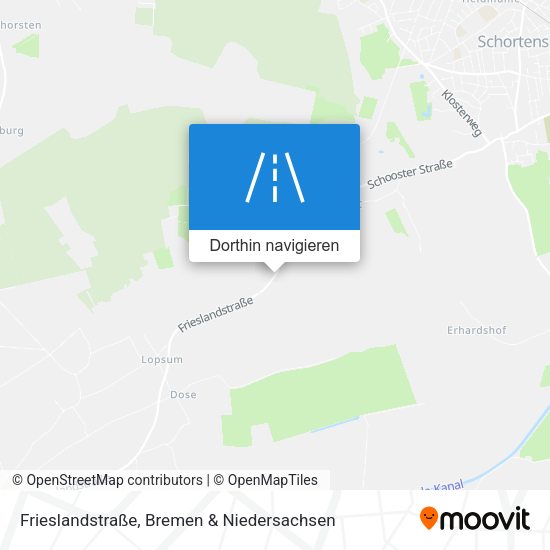Frieslandstraße Karte