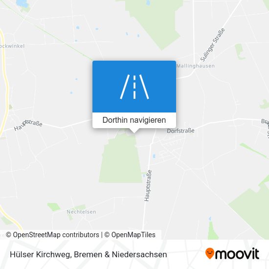 Hülser Kirchweg Karte