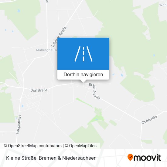 Kleine Straße Karte