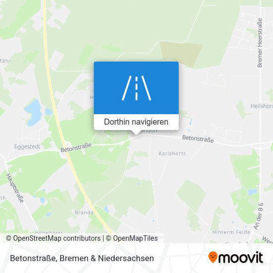 Betonstraße Karte