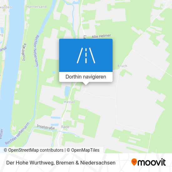 Der Hohe Wurthweg Karte
