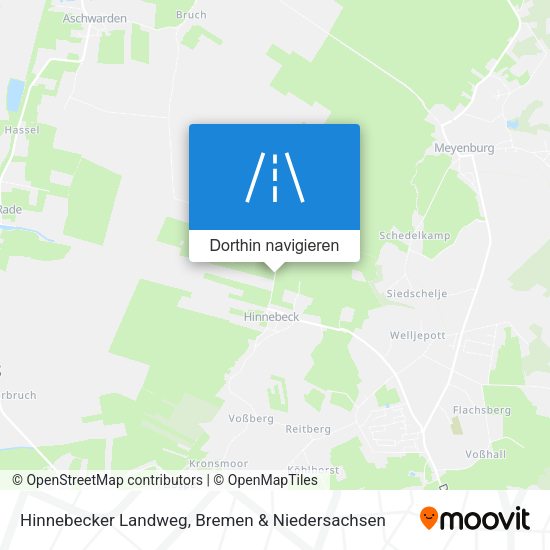 Hinnebecker Landweg Karte