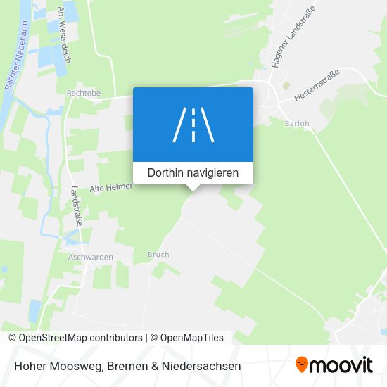 Hoher Moosweg Karte
