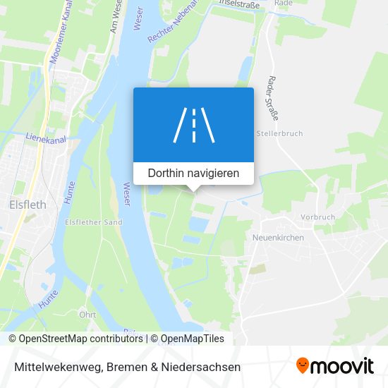 Mittelwekenweg Karte
