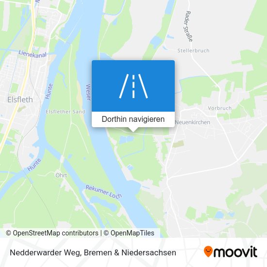 Nedderwarder Weg Karte