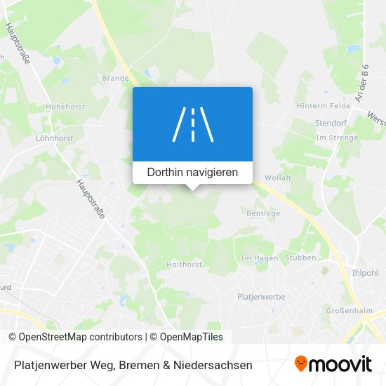 Platjenwerber Weg Karte