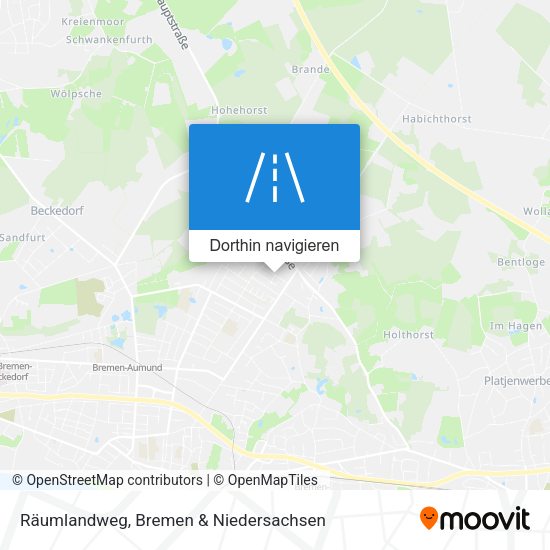 Räumlandweg Karte
