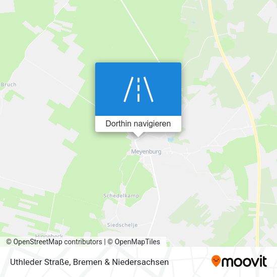 Uthleder Straße Karte