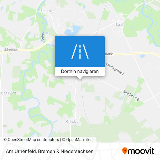 Am Urnenfeld Karte