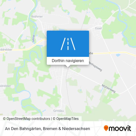An Den Bahngärten Karte