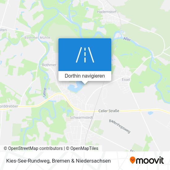 Kies-See-Rundweg Karte