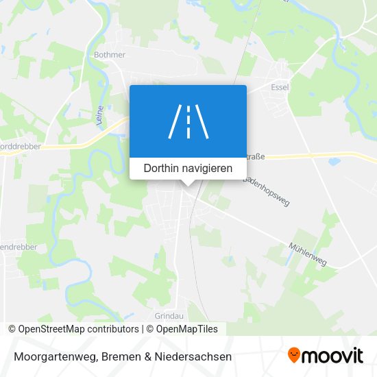 Moorgartenweg Karte