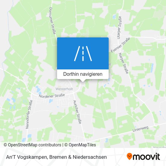 An'T Vogskampen Karte