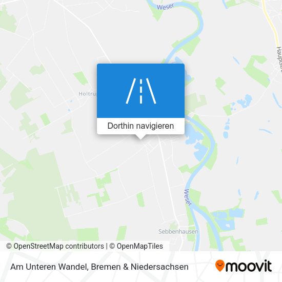 Am Unteren Wandel Karte