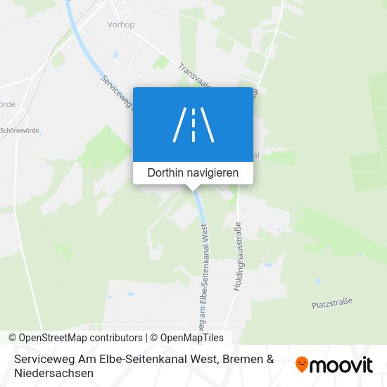 Serviceweg Am Elbe-Seitenkanal West Karte