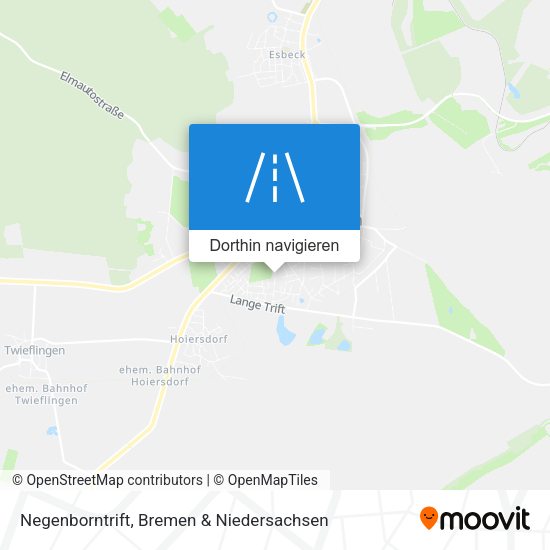 Negenborntrift Karte