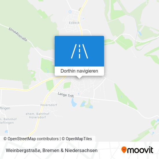 Weinbergstraße Karte