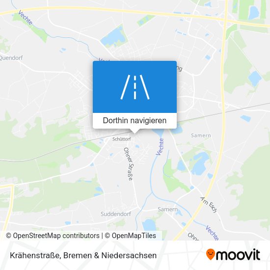 Krähenstraße Karte
