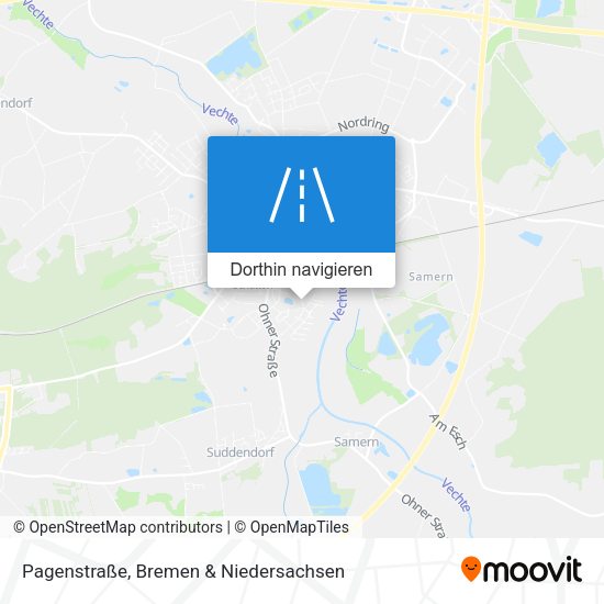 Pagenstraße Karte