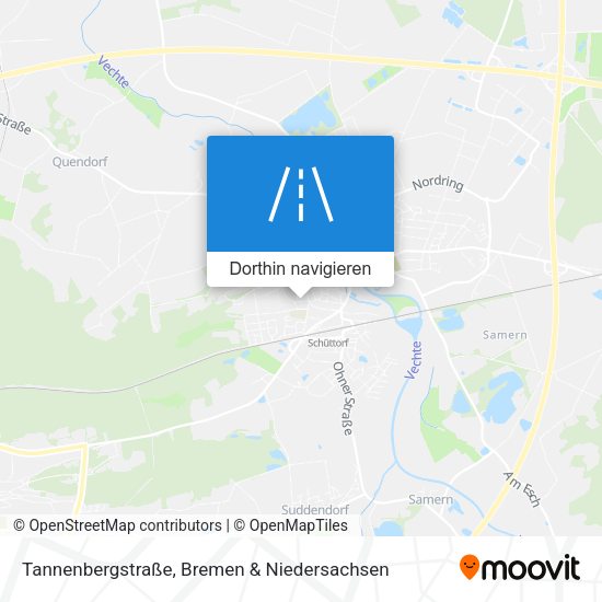 Tannenbergstraße Karte
