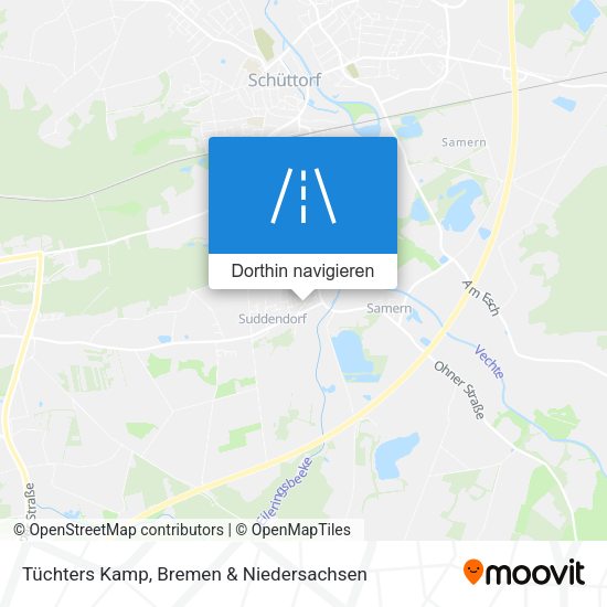 Tüchters Kamp Karte